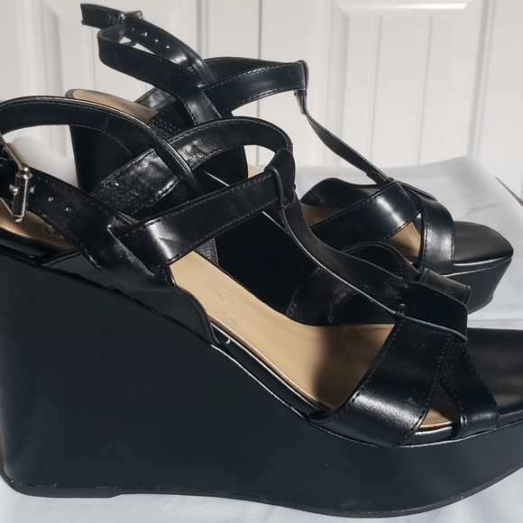 Women's high heel shoes wedges Nine West size 10 - Picture 3 of 6